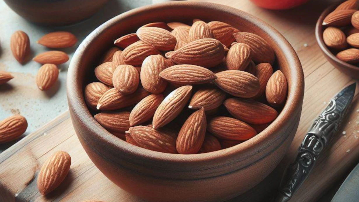 Almonds are a good source of plant-based protein.
