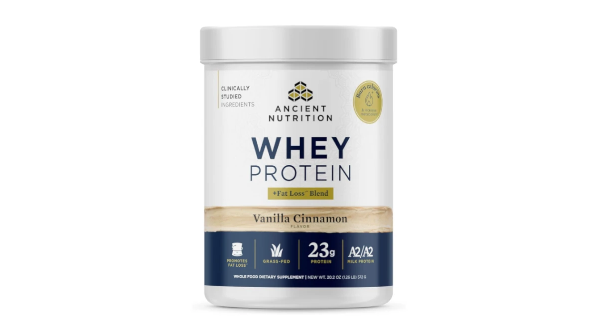 Ancient Nutrition Grass Fed Whey Protein Powder