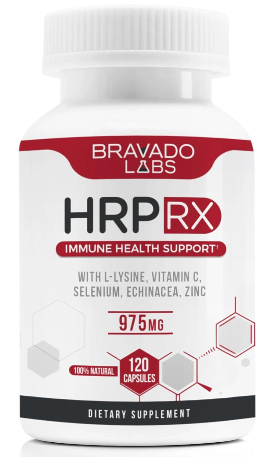 Bravado Labs Premium HRP Supplement - Herpes Outbreak Support with Super Lysine