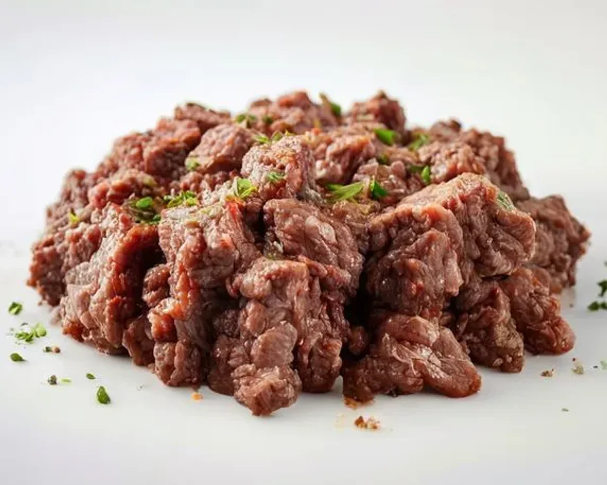 Ground Beef, Lean lysine-arginine content for herpes management