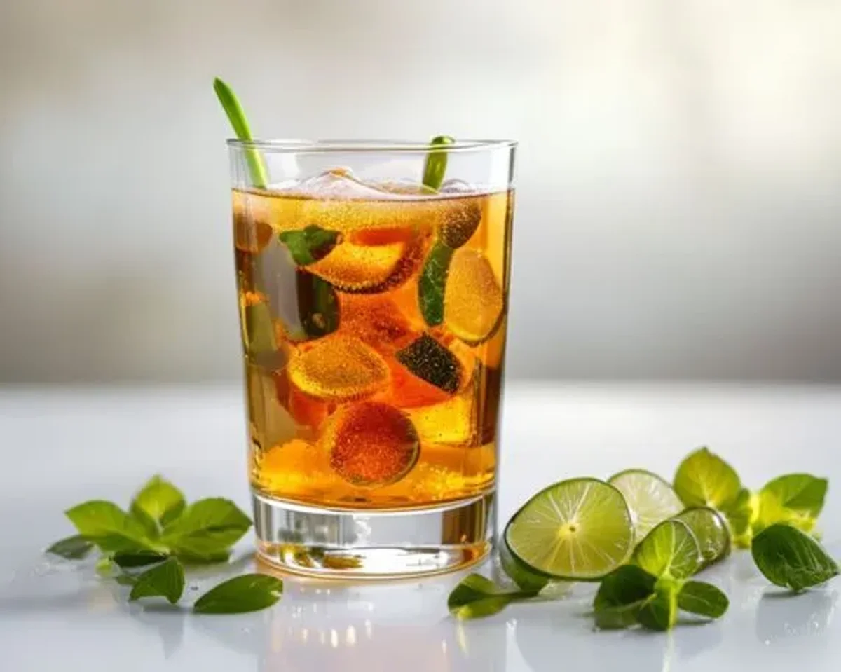 Kombucha lysine-arginine content for herpes management