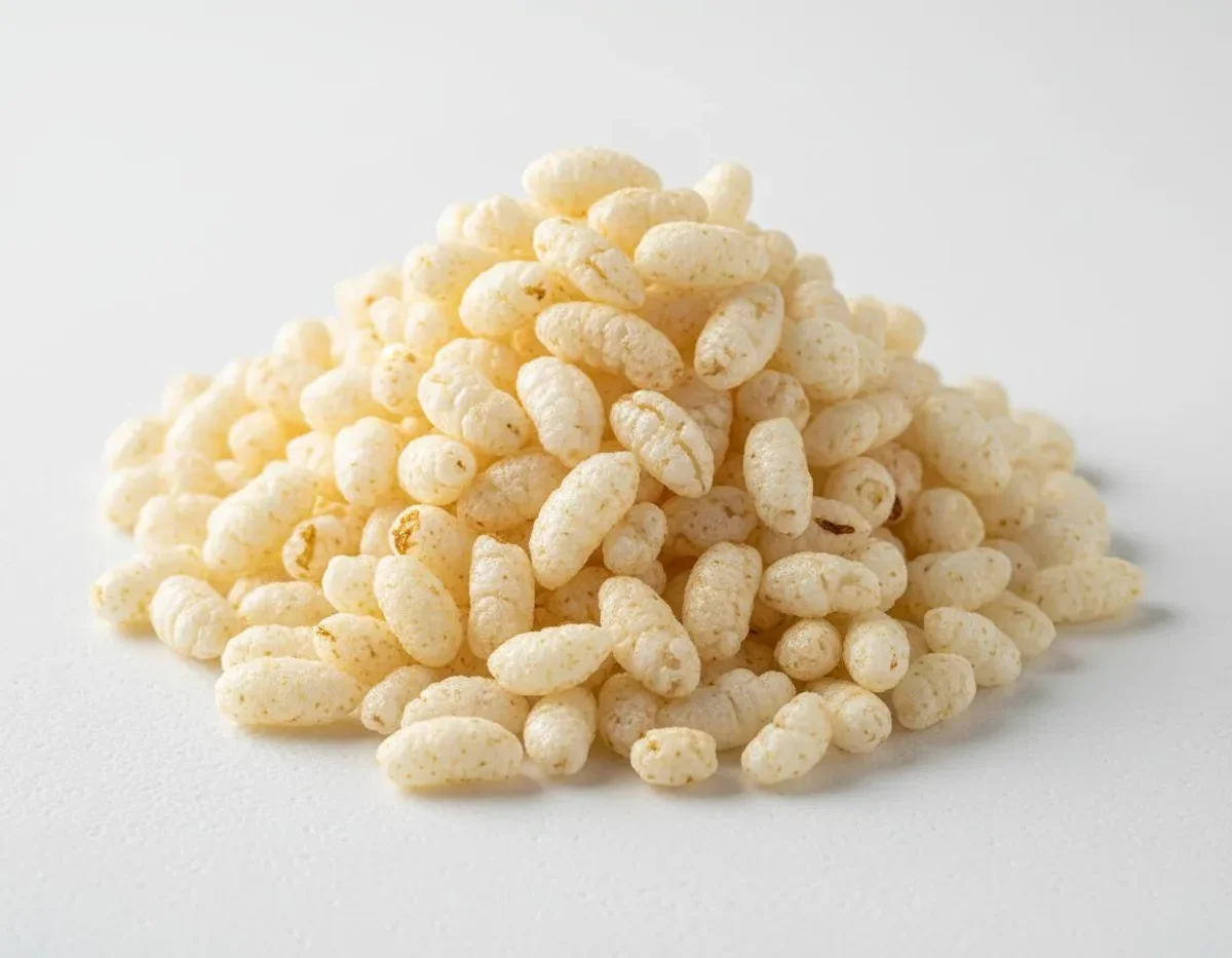 Rice, Puffed lysine-arginine content for herpes management