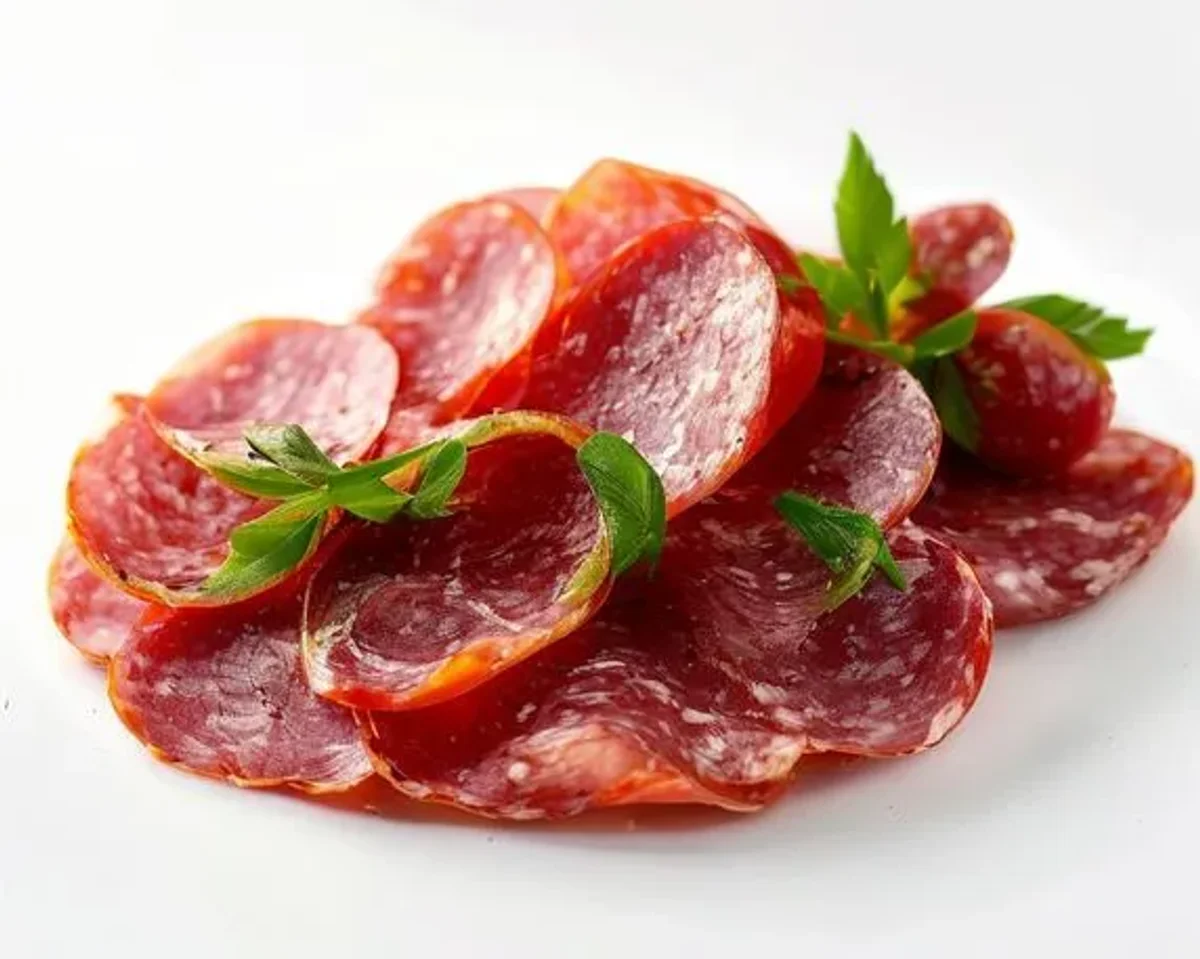 Salami, Hard lysine-arginine content for herpes management